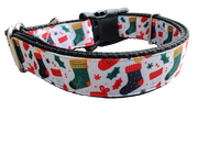 Christmas Stockings Nylon Dog Collar