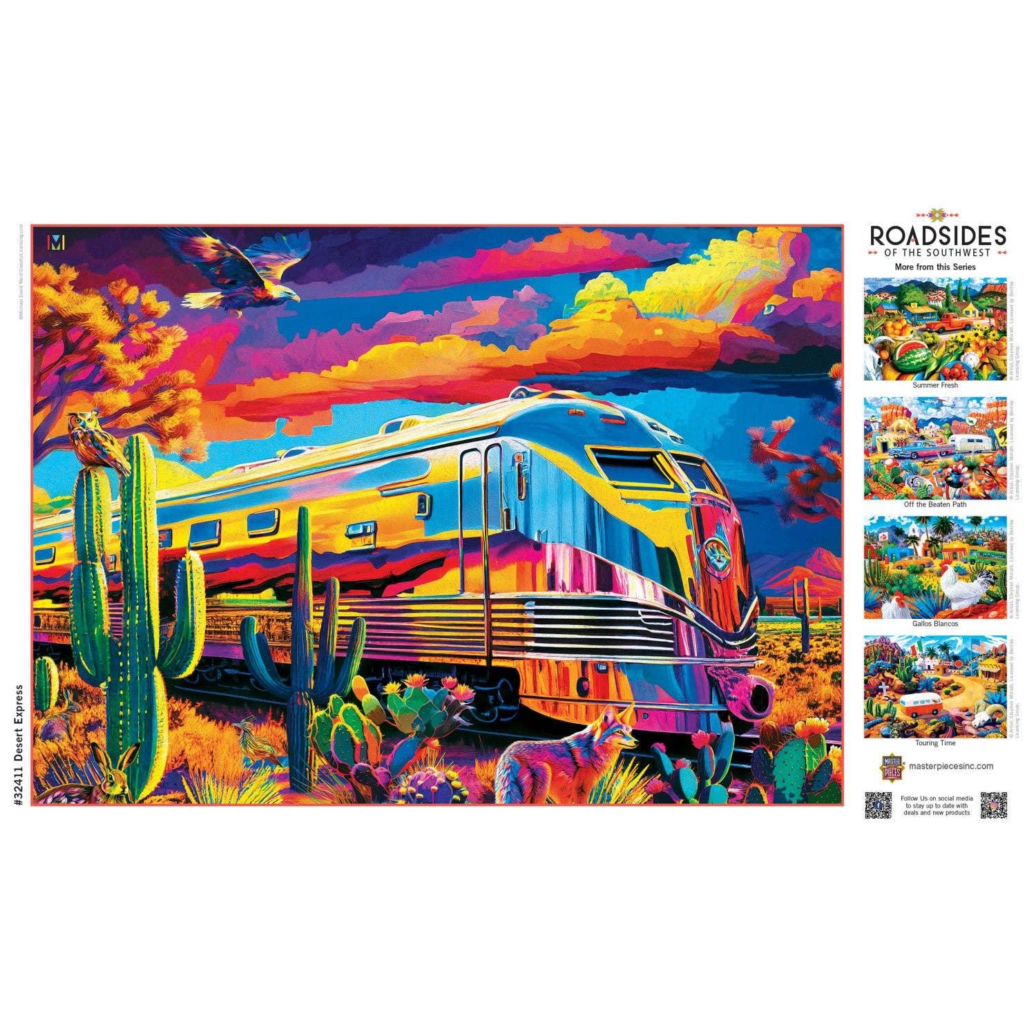 Roadsides of the Southwest - Desert Express 500 Piece Puzzle by Masterpieces Puzzles - BIG FRENCHIES