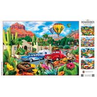Roadsides of the Southwest Hot Air & Cool Cars 500 Piece Jigsaw Puzzle | Masterpieces - BIG FRENCHIES
