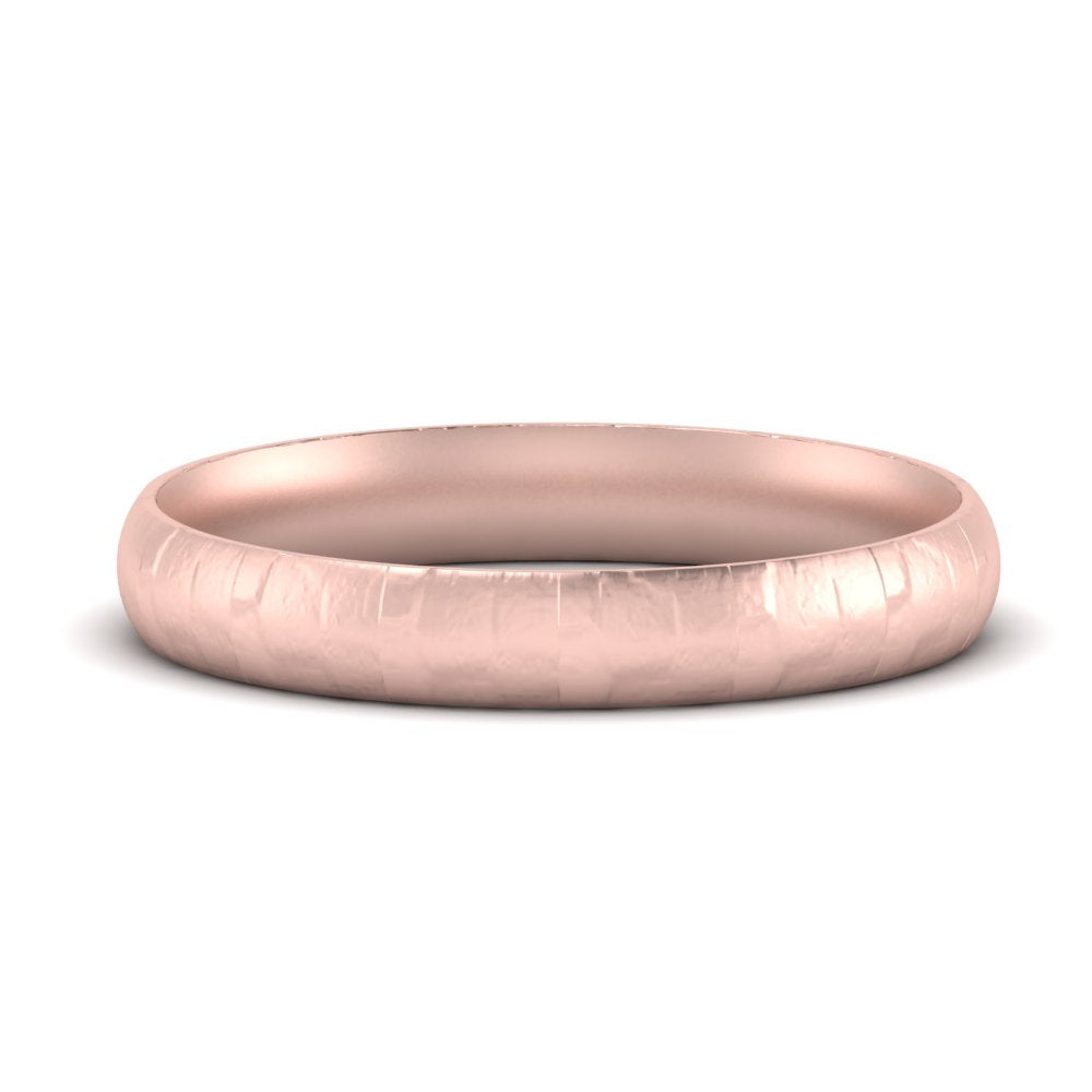 5 Mm Lightweight Rock Texture Mens Wedding Band