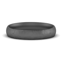 5 Mm Lightweight Rock Texture Mens Wedding Band