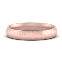 5 Mm Lightweight Rock Texture Mens Wedding Band