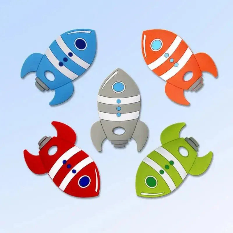 Rocket Silicone Baby Teether Rodent Baby Teething Toys Chewable Animal Shape Baby Products Nursing Gift - BIG FRENCHIES