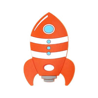 Rocket Silicone Baby Teether Rodent Baby Teething Toys Chewable Animal Shape Baby Products Nursing Gift - BIG FRENCHIES