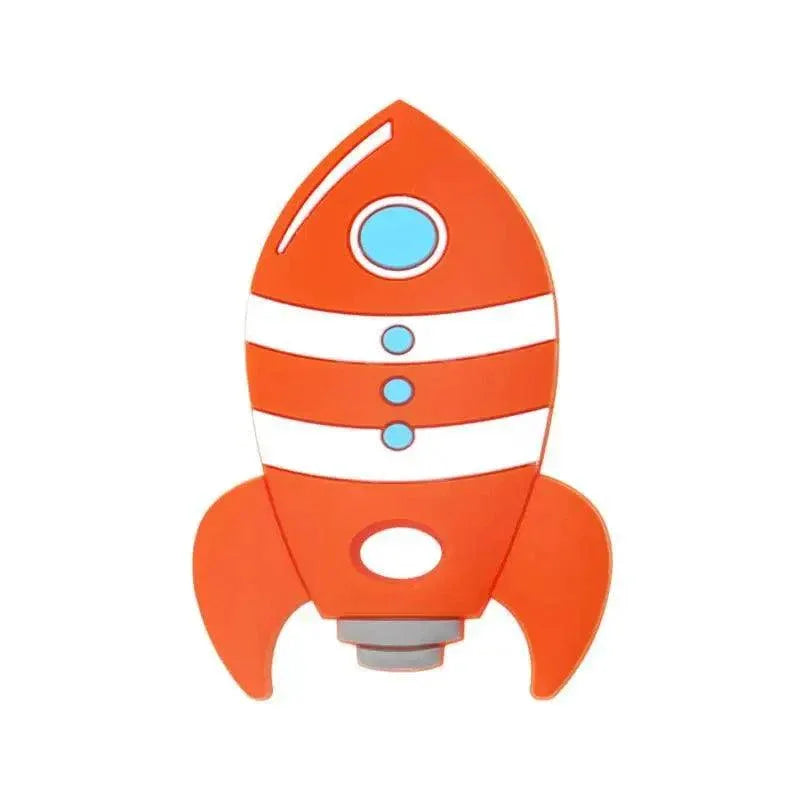 Rocket Silicone Baby Teether Rodent Baby Teething Toys Chewable Animal Shape Baby Products Nursing Gift - BIG FRENCHIES