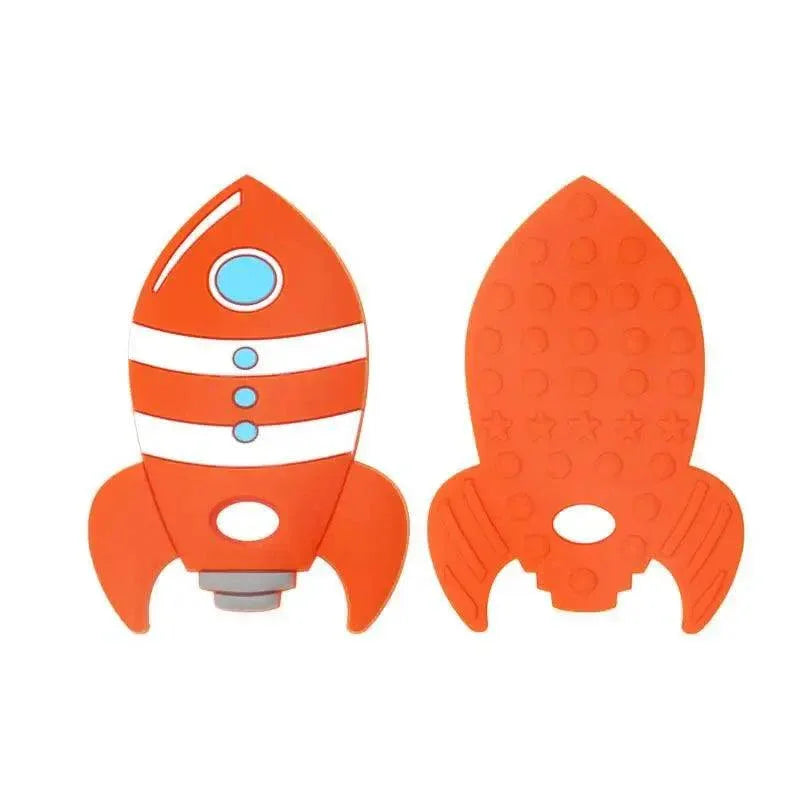Rocket Silicone Baby Teether Rodent Baby Teething Toys Chewable Animal Shape Baby Products Nursing Gift - BIG FRENCHIES