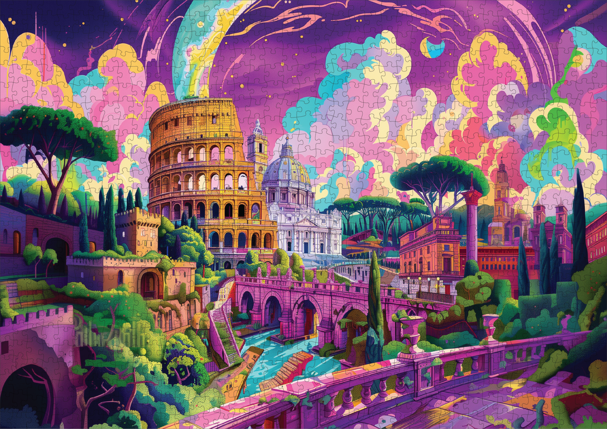 Roman Riddle 1000 Piece Jigsaw Puzzle | Trippy Puzzle Co
