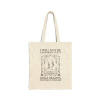 Romance Reader Tote Bag: Silly Historical Romance Tote for Her - BIG FRENCHIES