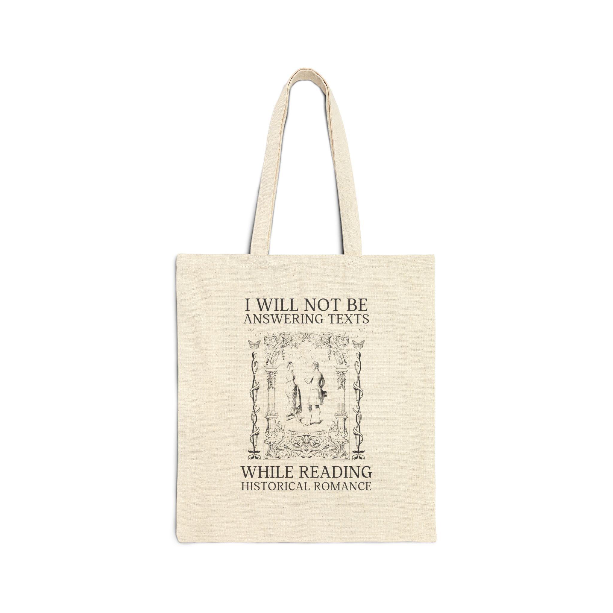 Romance Reader Tote Bag: Silly Historical Romance Tote for Her - BIG FRENCHIES