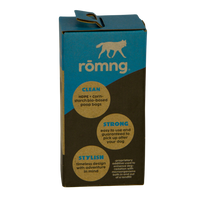 bio-based dog poop bags + bamboo dispenser