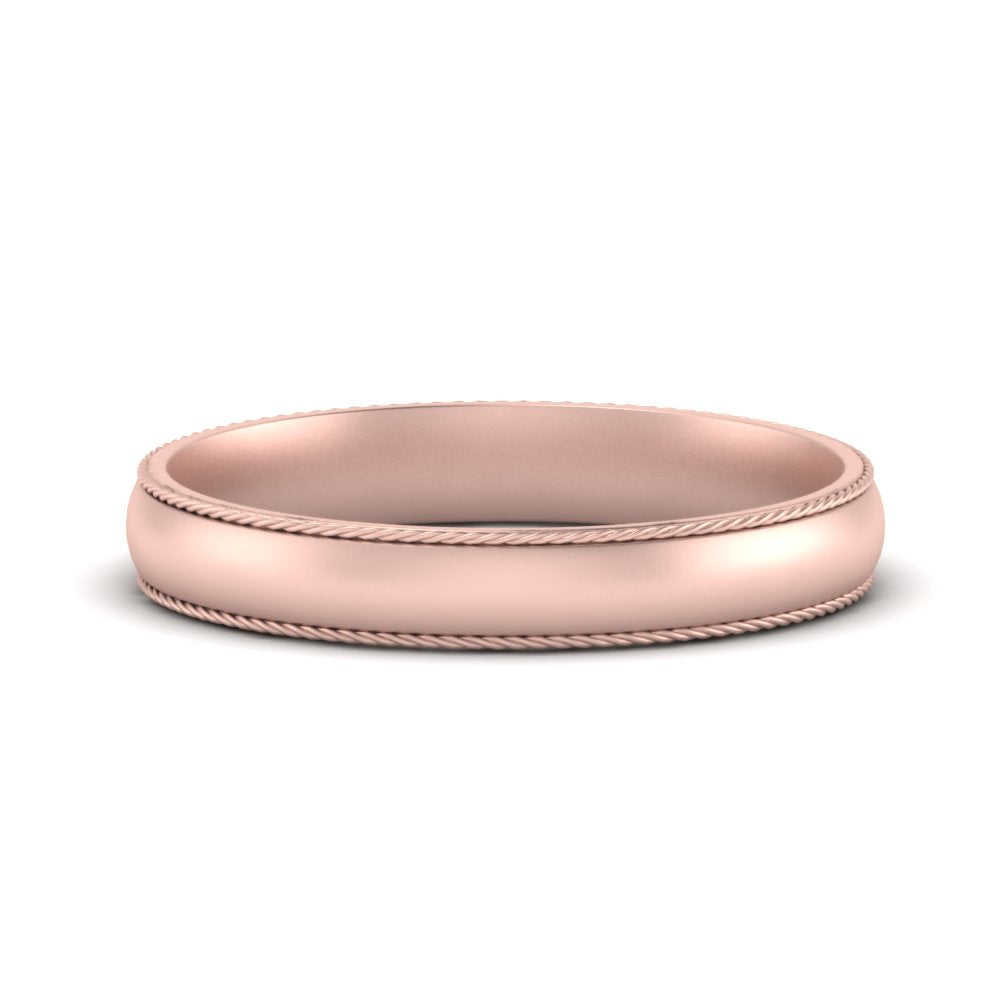 Rope Design Comfort Fit Mens Band