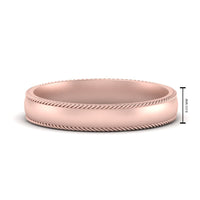 Rope Design Comfort Fit Mens Band