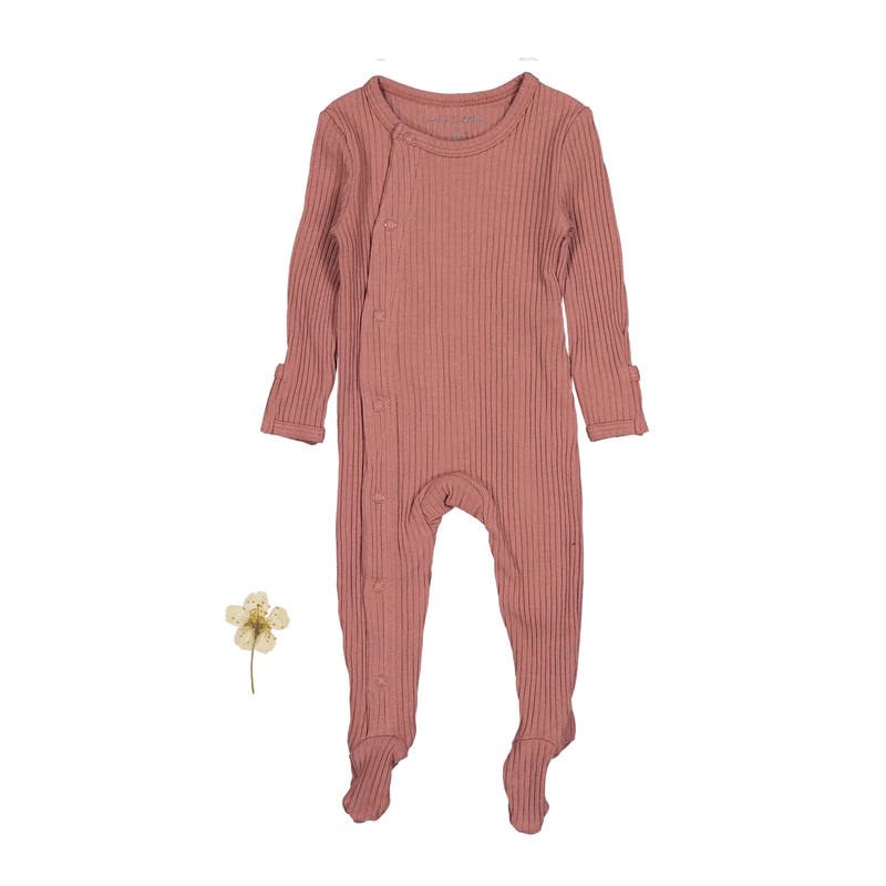 The Snap Romper - Rosewood Ribbed - BIG FRENCHIES