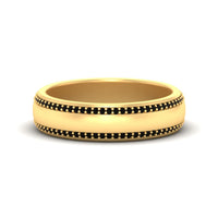 Beveled Edge Matte Eternity Mens Engagement Ring