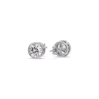 Bezel-Set Brilliant Round Diamond Solitaire Stud Earrings (1.00ct - 5.00ct)