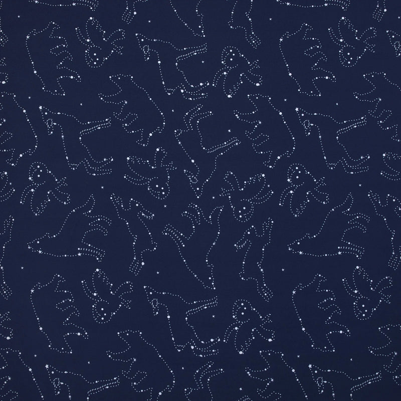 NoJo Super Soft Navy and White Cosmic Constellations Nursery Crib Fitted Sheet - BIG FRENCHIES