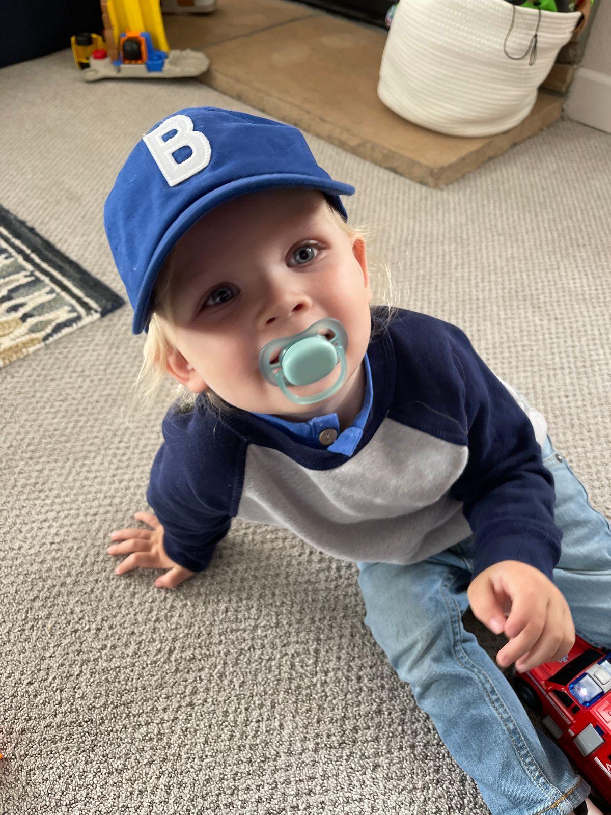 Royal Blue Letter Baseball Hat - BIG FRENCHIES