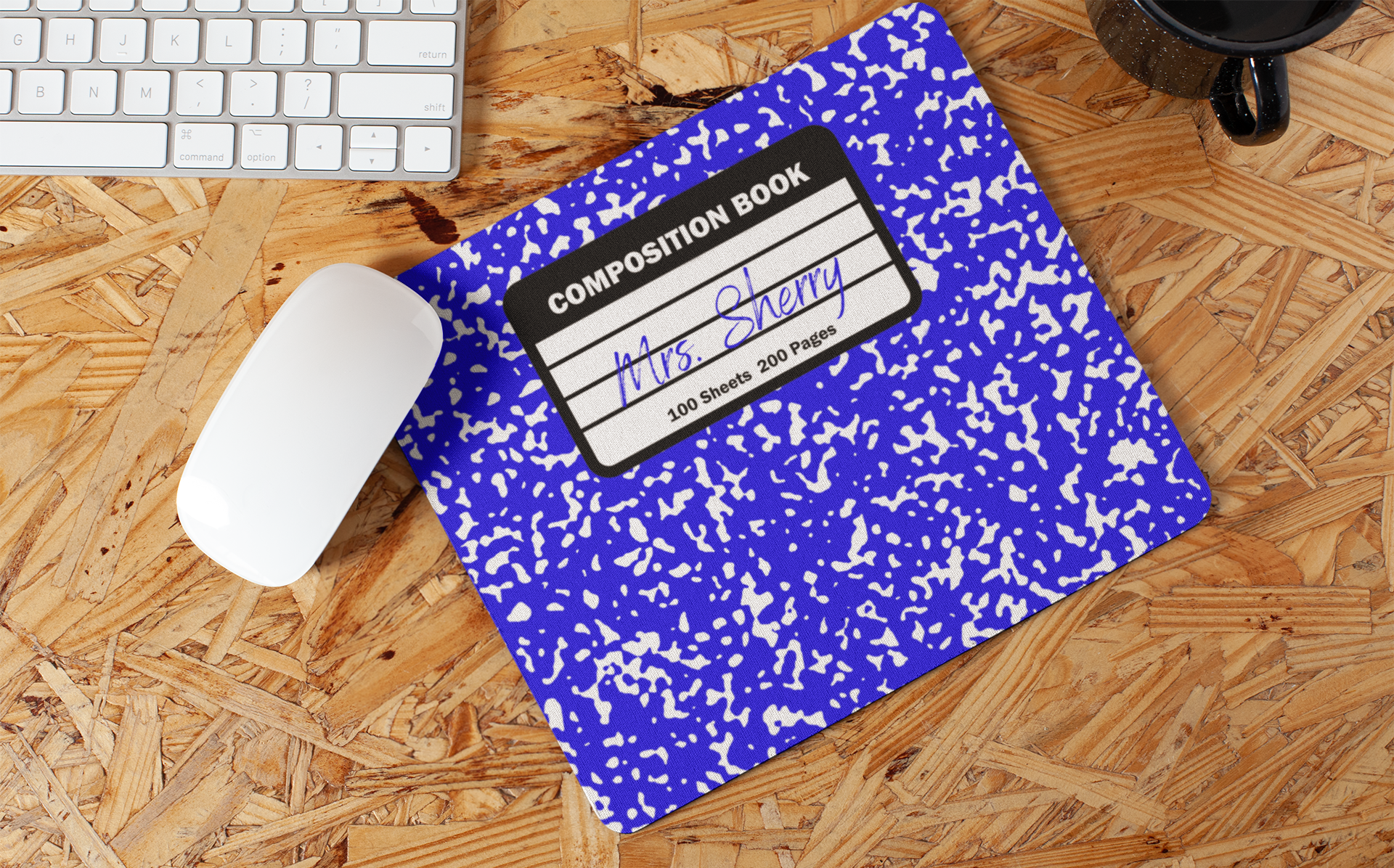 Blue Composition Mousepad