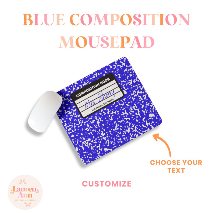 Blue Composition Mousepad