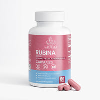 Rubina Organic Beetroot Capsules |Vegetarian Supplement | 60 Count