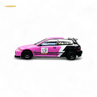 Street Weapon Honda Civic EG6 No Good Racing Pink 1:64