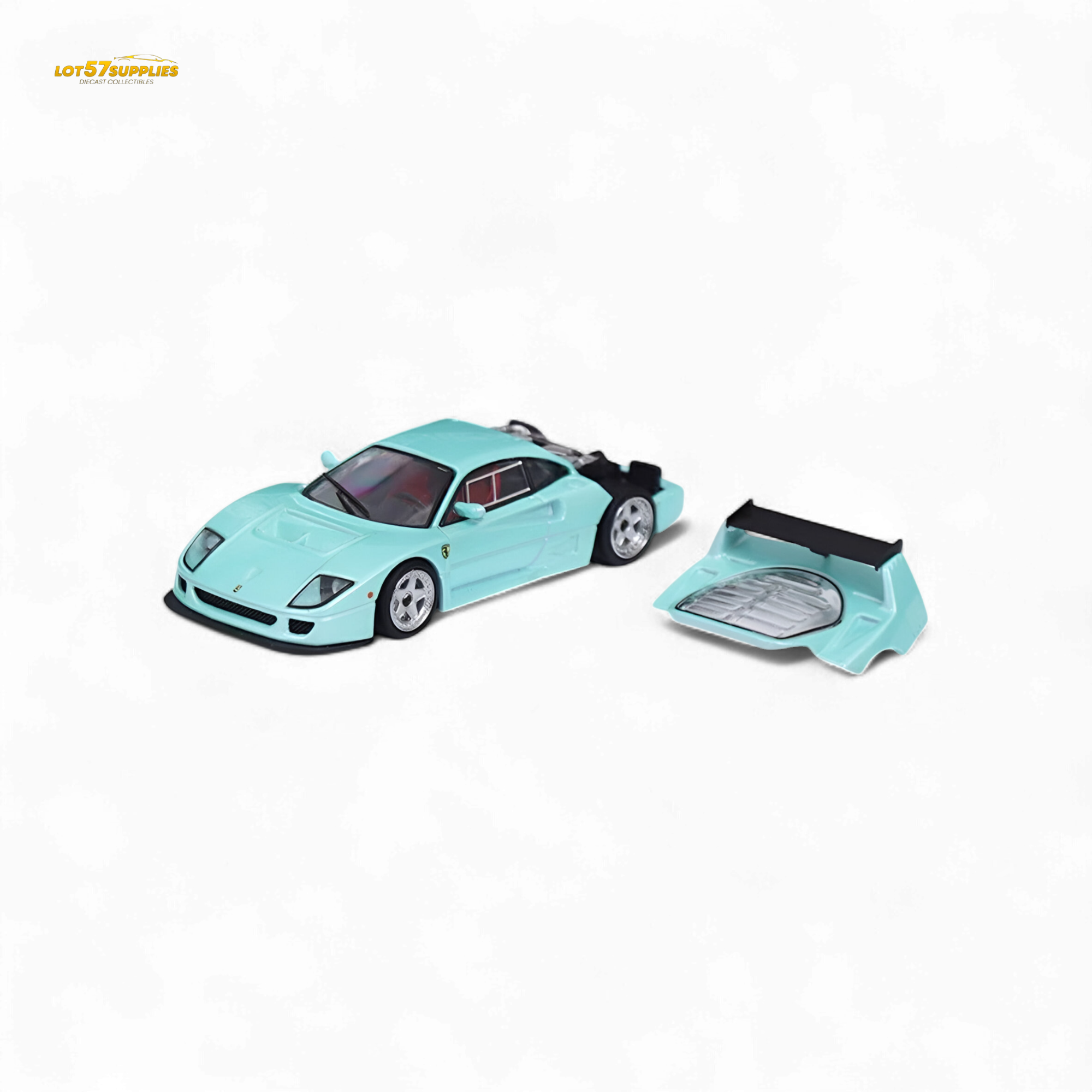 Stance Hunters Ferrari F40 LM Light Aqua Green 1:64