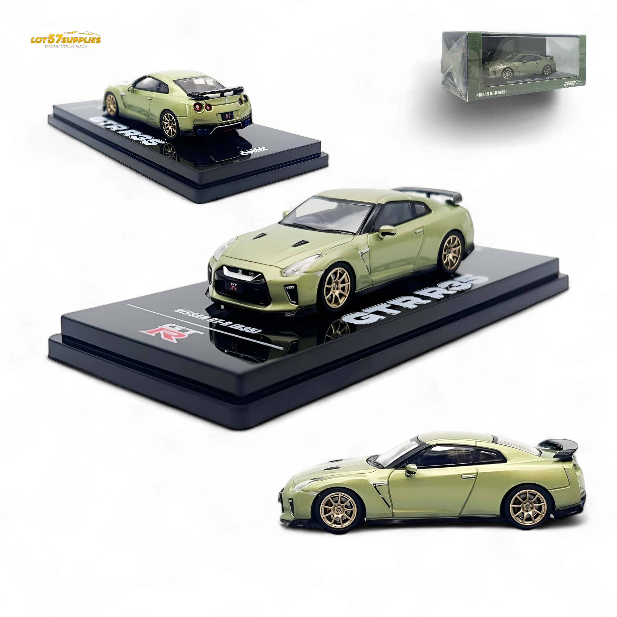 Inno64 Nissan Skyline GT-R R35 Millenium Jade 1:64