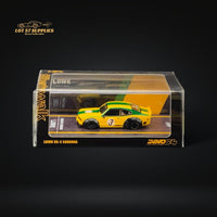 Inno64 Mazda RX-3 Savanna LBWK Yellow Green #3 1:64
