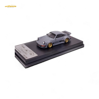 Flame Porsche 964 RWB Whale Tale Cement Gray 1:64