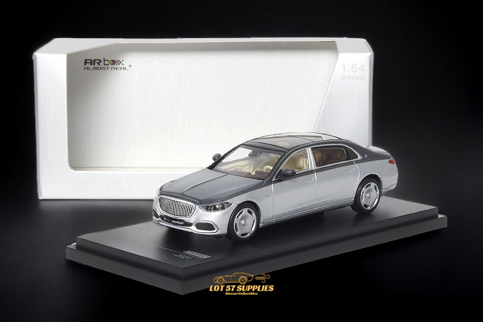 AR BOX Mercedes-Benz Maybach W223 Grey/Hightech Silver 1:64