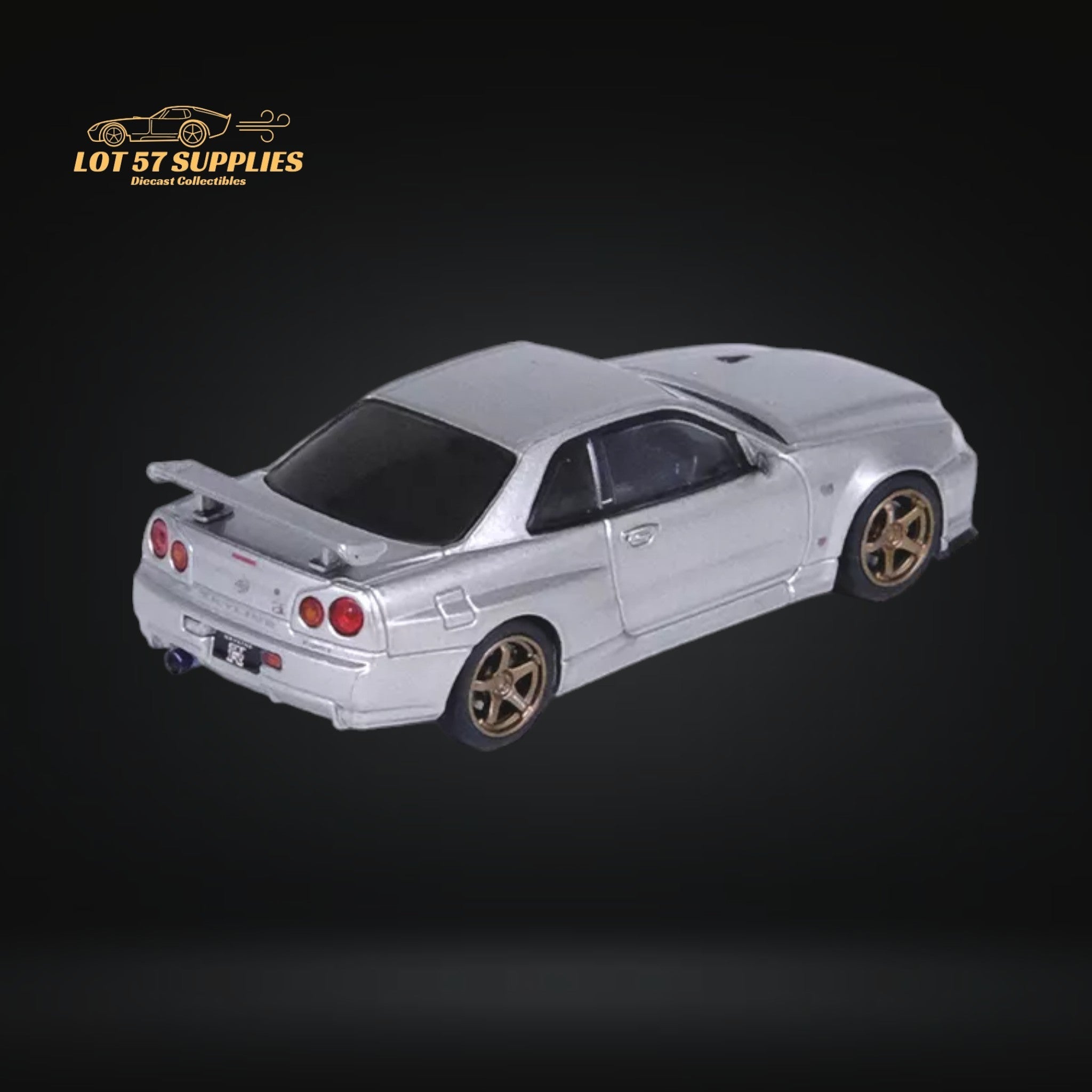 Inno64 Nissan Skyline GT-R R34 V-SPEC II Silver 1:64