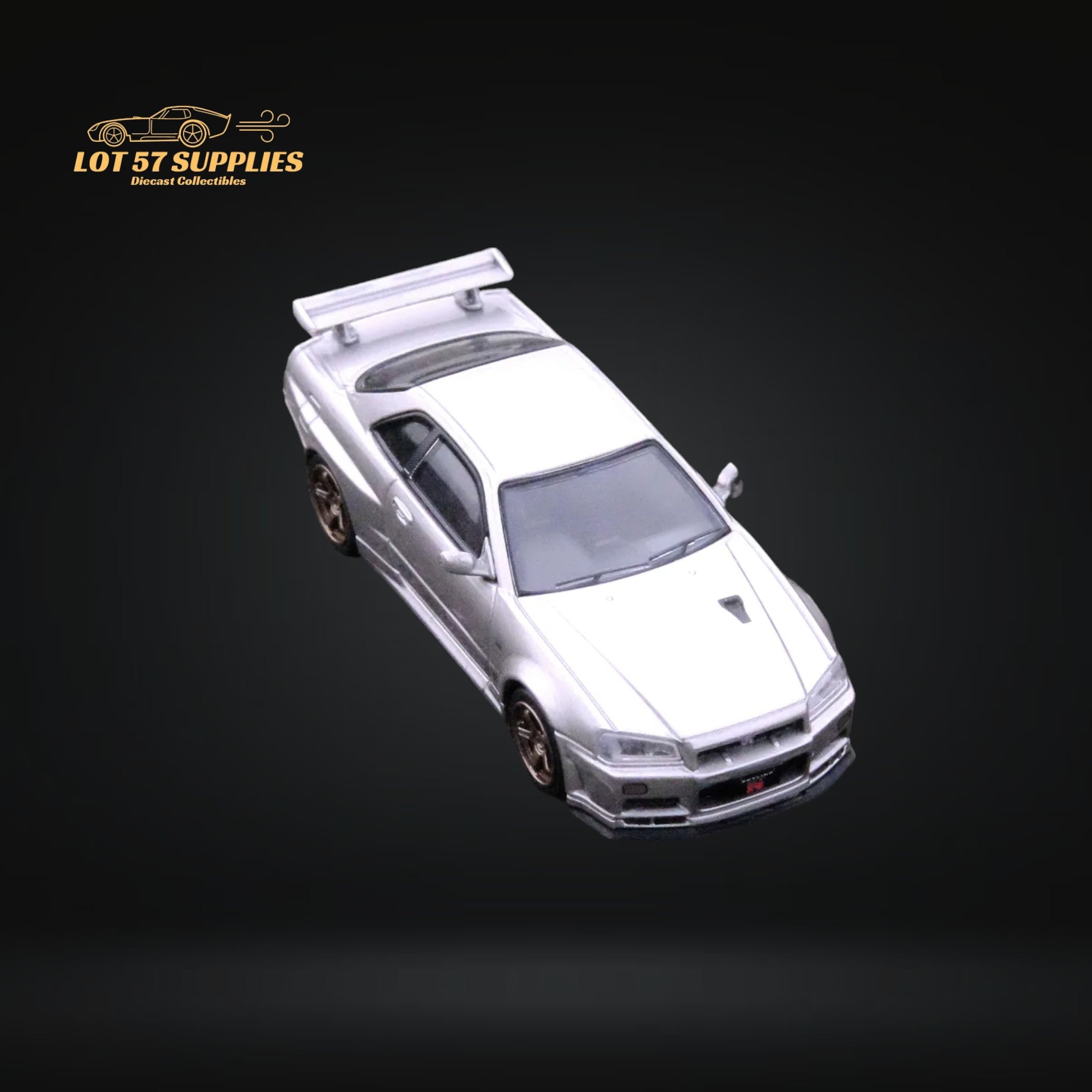 Inno64 Nissan Skyline GT-R R34 V-SPEC II Silver 1:64