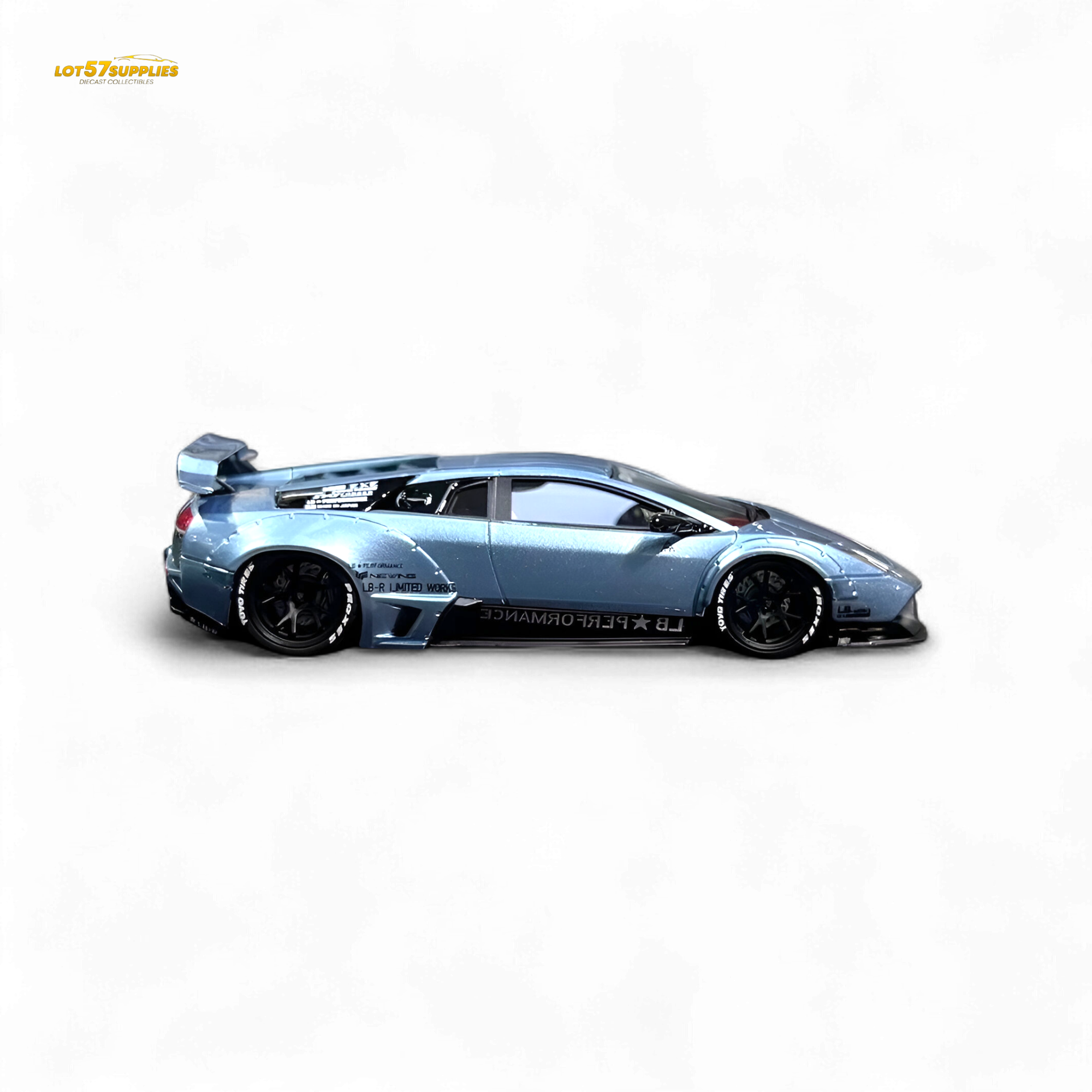 404ERROR Lamborghini Murcielago LBWK Ice Blue 1:64