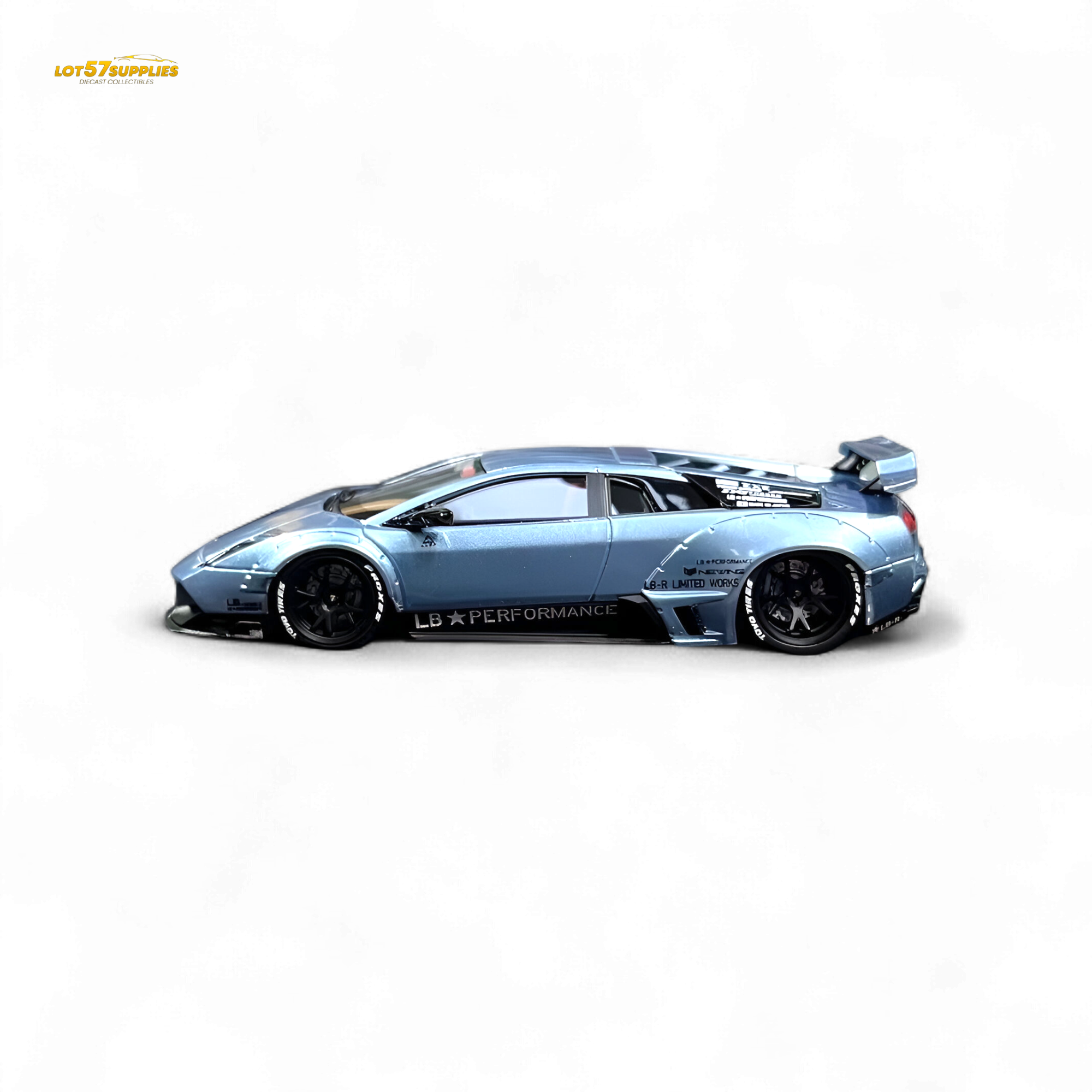 404ERROR Lamborghini Murcielago LBWK Ice Blue 1:64