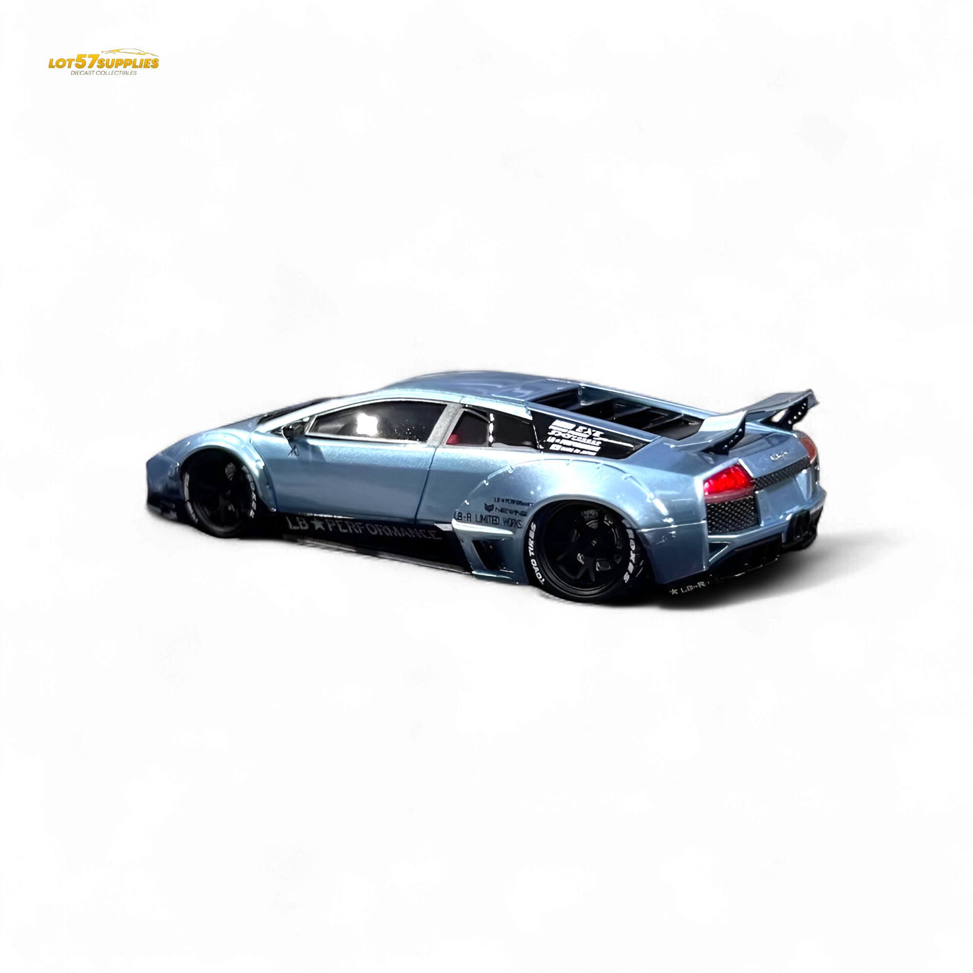 404ERROR Lamborghini Murcielago LBWK Ice Blue 1:64