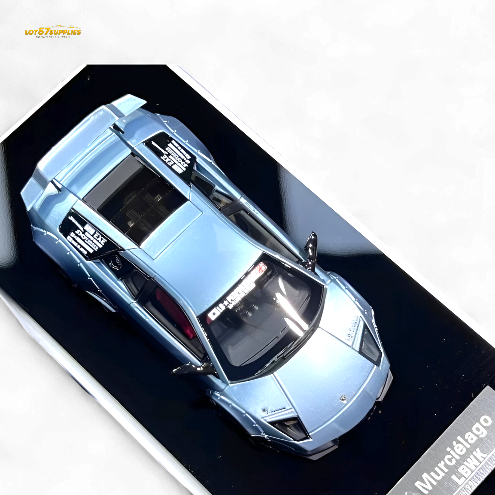 404ERROR Lamborghini Murcielago LBWK Ice Blue 1:64