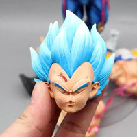 Vegeta Ultra Ego and Super Saiyan Blue Swappable Heads Anime Figure, Dragon Ball Z Action Figurines