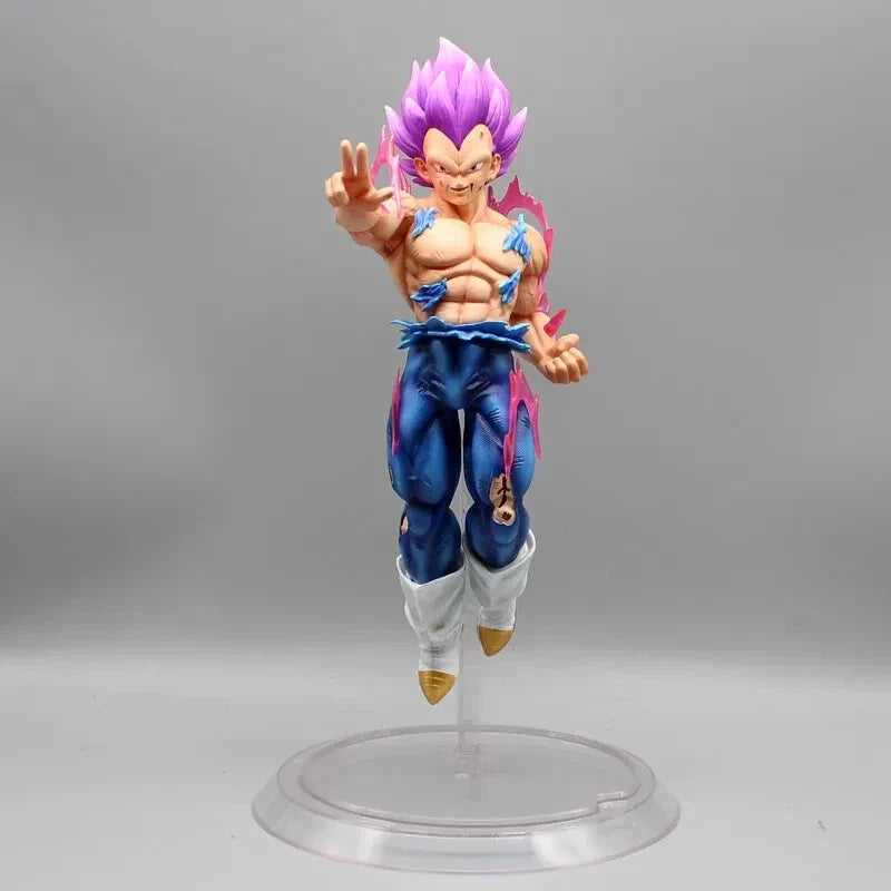 Vegeta Ultra Ego and Super Saiyan Blue Swappable Heads Anime Figure, Dragon Ball Z Action Figurines