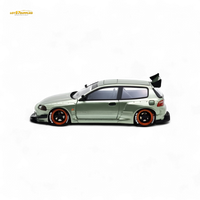 YM Model Honda Civic Pandem EG4 K20 Modified Bronze Green 1:64