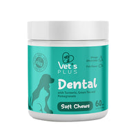 Vet's Plus Calming Chewable Tablets for Cats and Dogs - Natural Stress Relief & Anxiety Support - Gluten-Free, GMO-Free, 60 Count