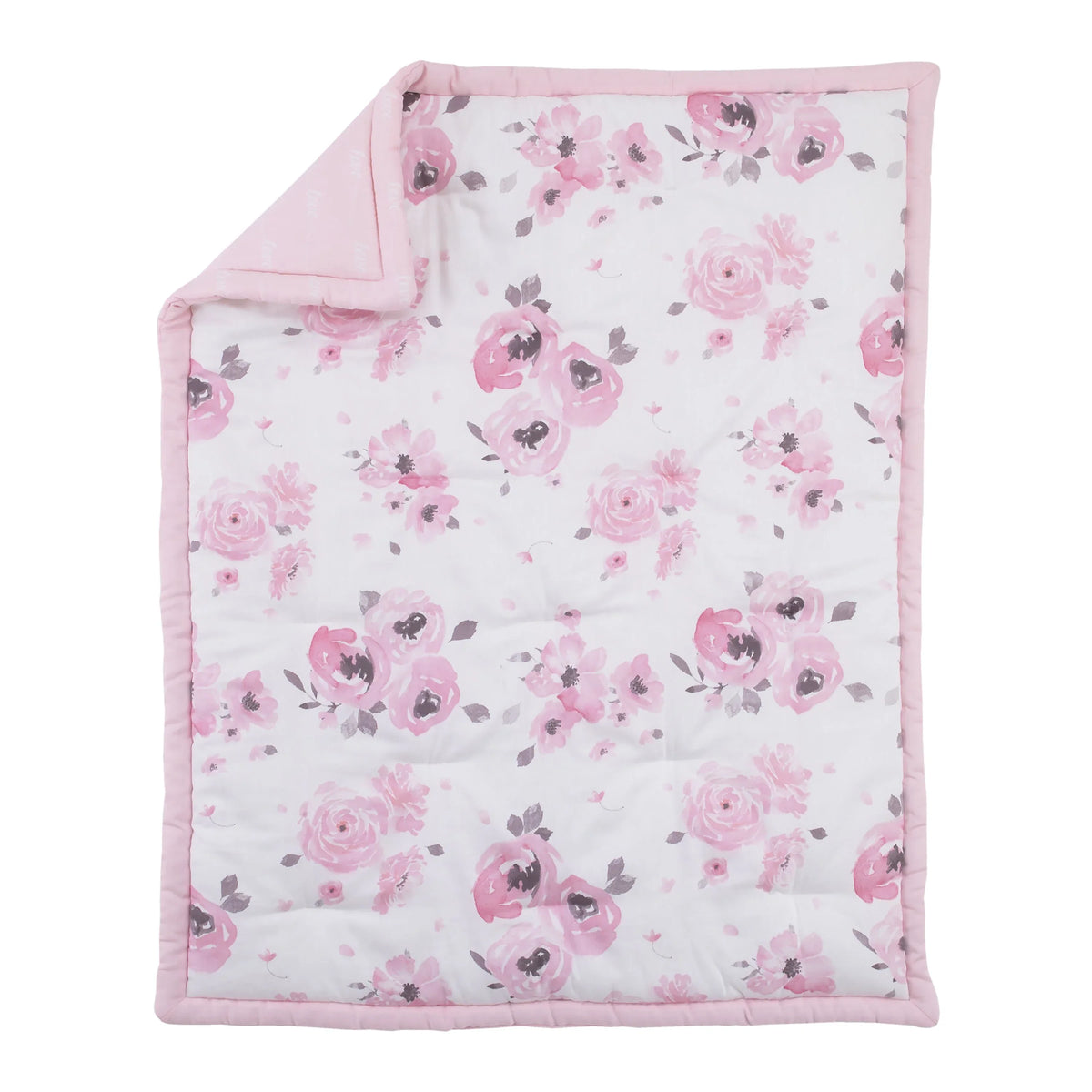 NoJo Dreamer Watercolor Floral 8 Piece Nursery Crib Bedding Set - BIG FRENCHIES