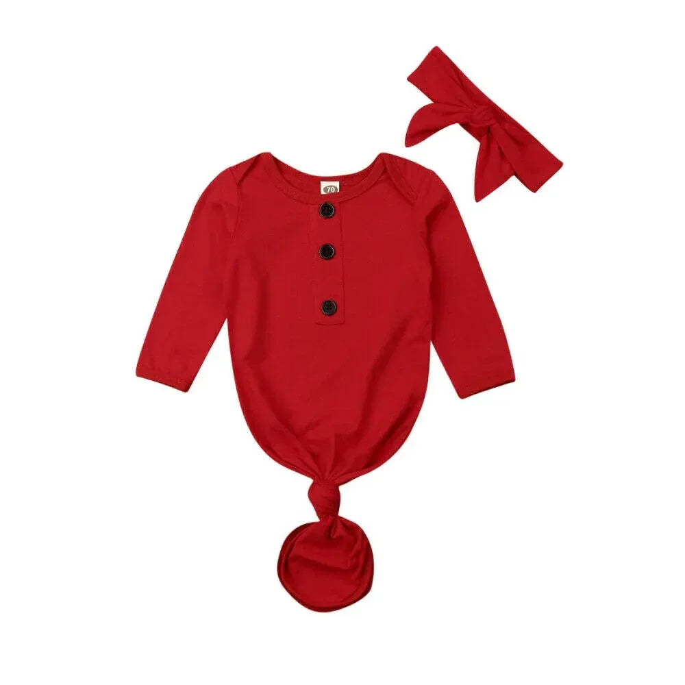 Newborn Baby Sleeper Nightgown - # BAAA81810001 - BIG FRENCHIES