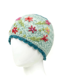 Sadie Wool Knit Embroidered Hat - BIG FRENCHIES