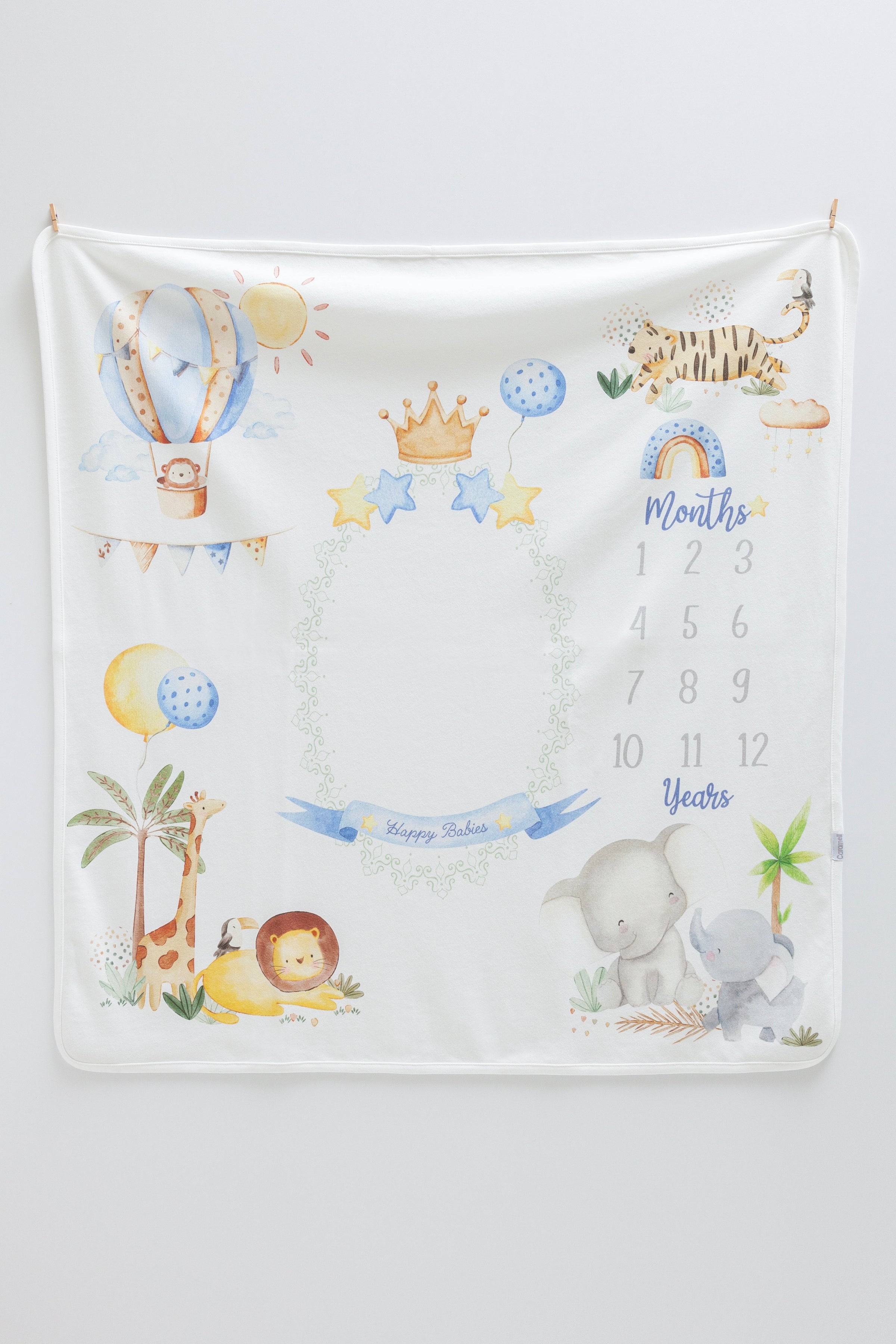 Safari Milestone Blanket - BIG FRENCHIES