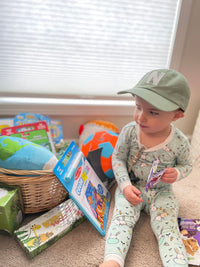 Dusty Sage Letter Baseball Hat - BIG FRENCHIES