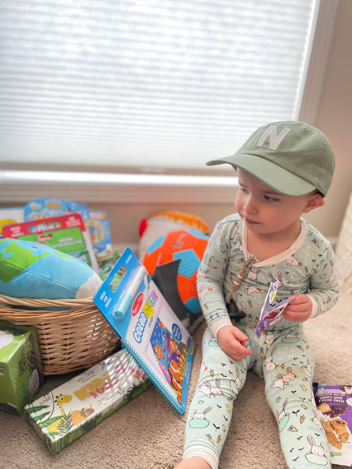 Dusty Sage Letter Baseball Hat - BIG FRENCHIES