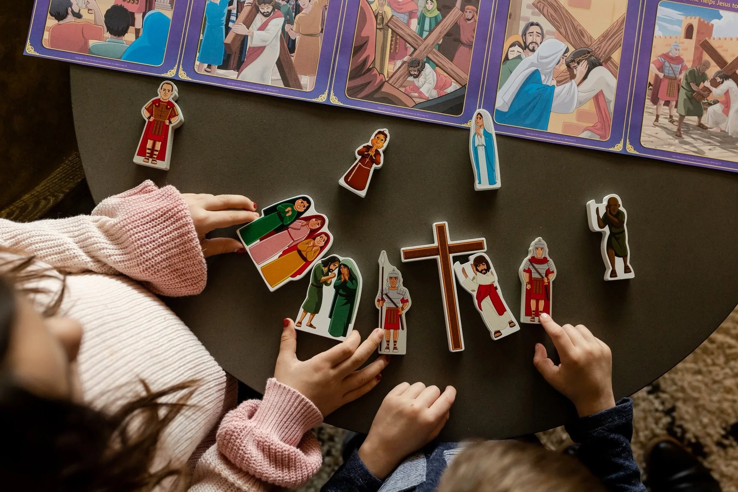 Stations of the Cross Pray & Play Set - By Saintly Heart & Brother Francis - BIG FRENCHIES
