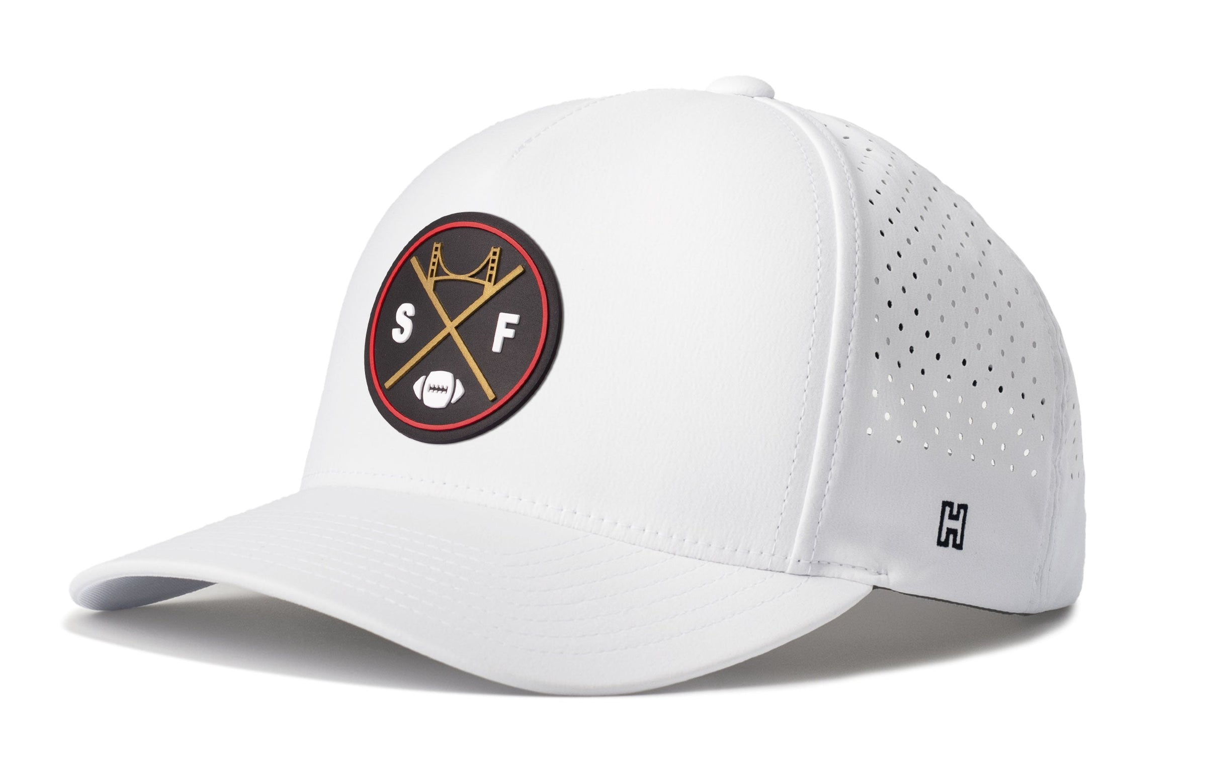 San Francisco Football Performance 5-Panel Hat  |  Black SF X Flexfit Snapback