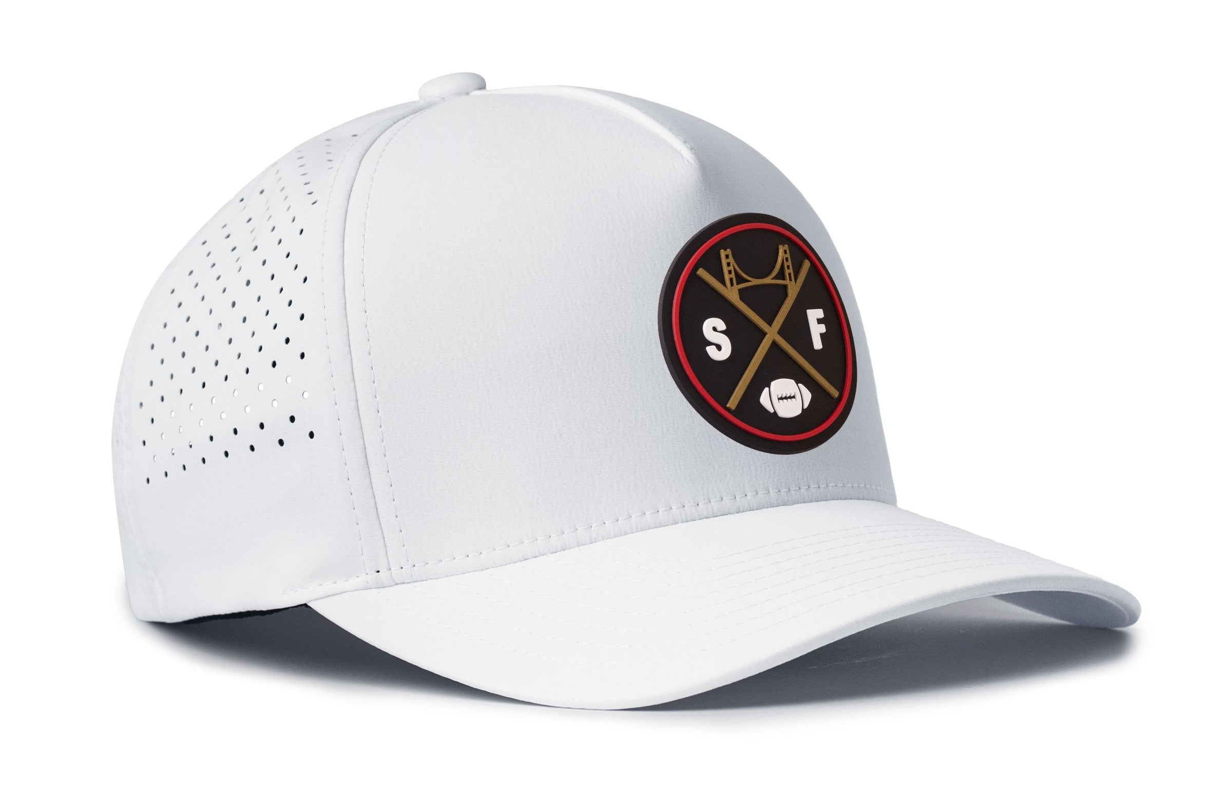 San Francisco Football Performance 5-Panel Hat  |  Black SF X Flexfit Snapback