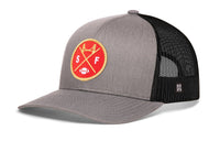 San Francisco Trucker Hat  |  Black SF X Football Snapback